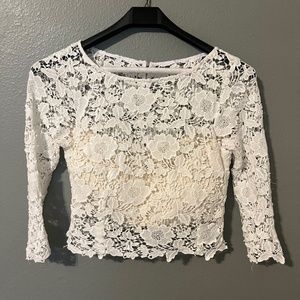 Pure Magnolia ‘Poppy’ Bridal Lace Topper Sustainable Handmade in Canada